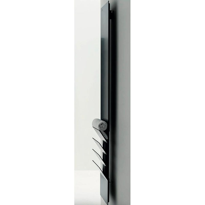 Antrax Flaps Полотенцесушитель L35хH171см, Dx, электрический, цвет: черный матовый