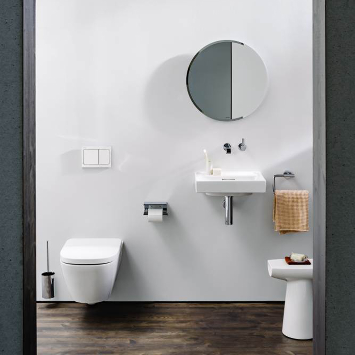 Laufen Meda Унитаз 54x36x35.5см, подвесной, безободковый, смыв Tornado, цвет: белый глянцевый