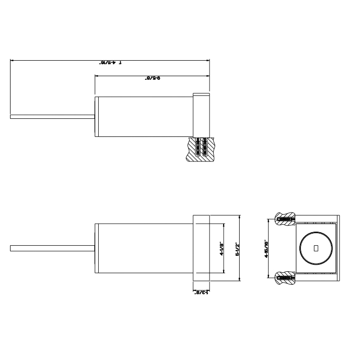 Ершик подвесной Gessi Inverso Accessories, цвет: черный/Brass Brushed PVD