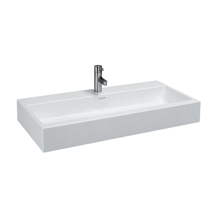 Раковина Laufen Living City 100х46х14 см, 1 отв., цвет: белый
