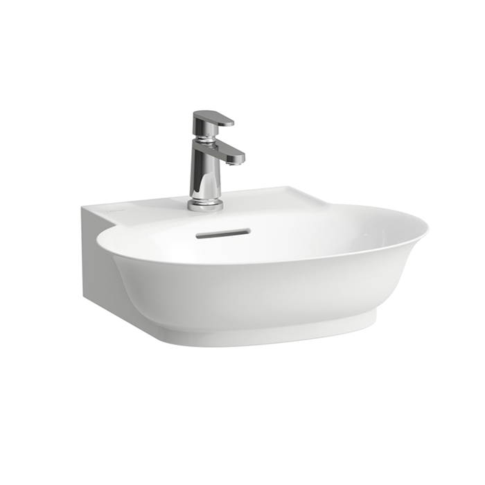 Раковина Laufen New Classic 50х45х17 см, без отв., подвесная, с переливом, цвет: белый LCC