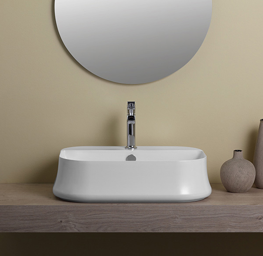 SIMAS Sharp Раковина 60х42 см, 1 отв., цвет: белый