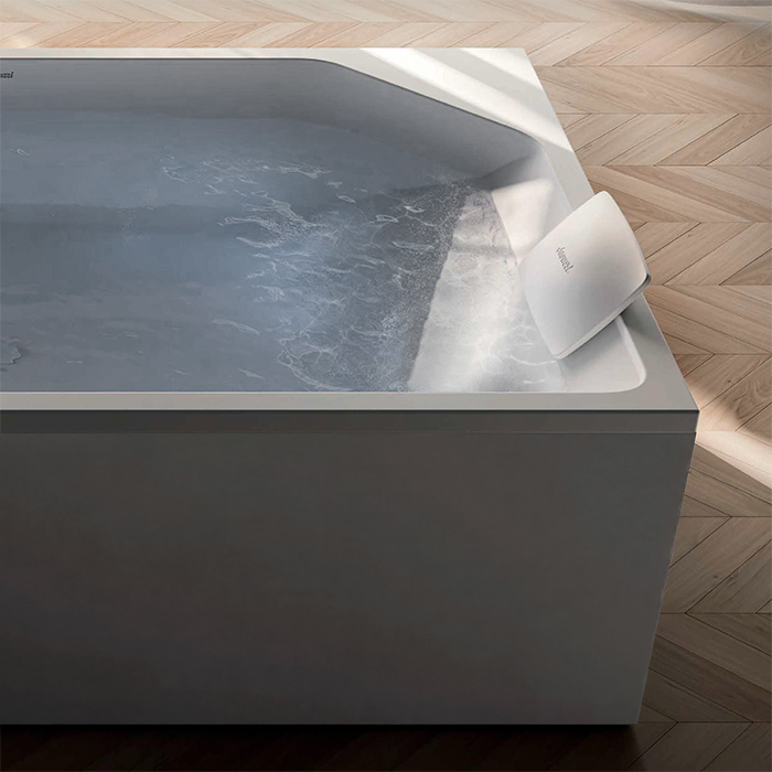 Jacuzzi Onira Ванна встраиваемая 190x120x60см, без отв., в комплекте 2 подушки, цвет: белый глянцевый