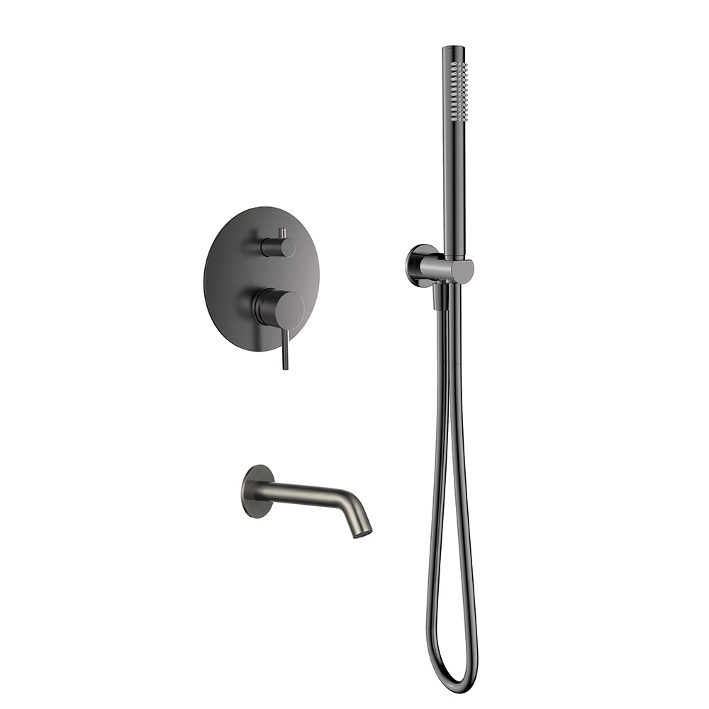 Душевой комплект AQUAme, с изливом и смесителем, металл — AQM8406GM