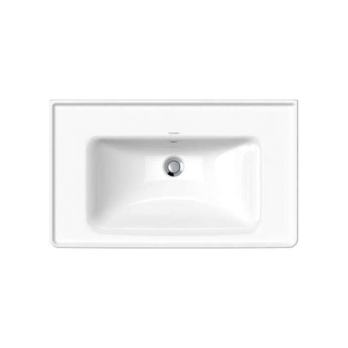 Duravit D-Neo Раковина 80х48см, без отв., накладная, с переливом, цвет: белый