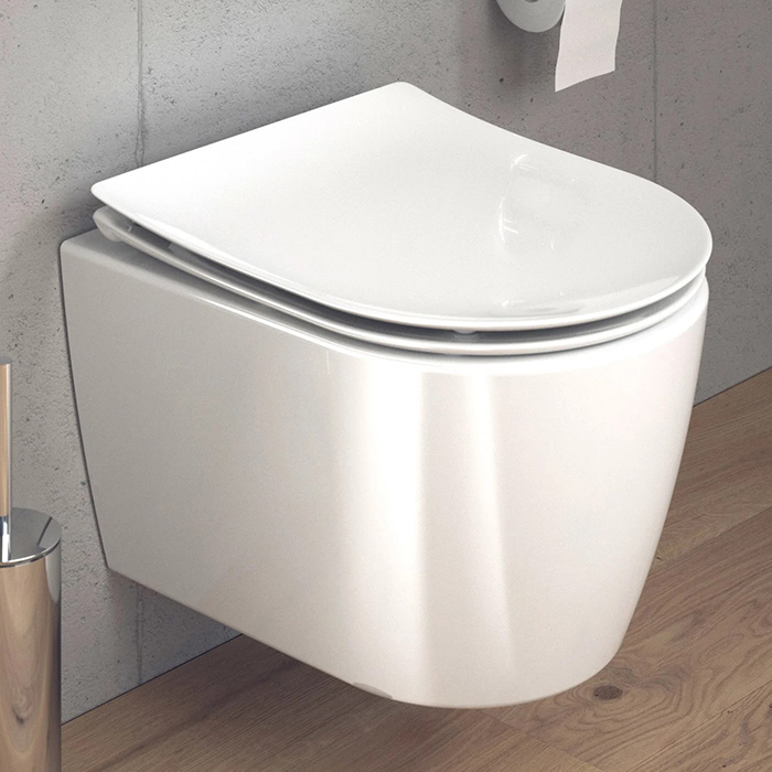 Duravit Soleil by Starck Унитаз 37х48см, подвесной, безободковый, Weiß Hochglanz, HyG, цвет: белый