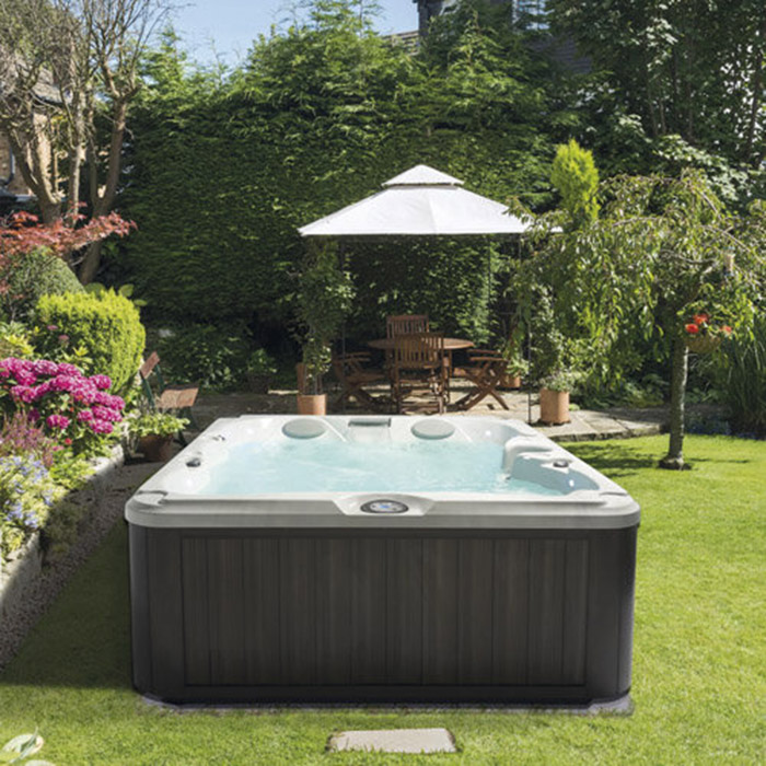 Jacuzzi SPA J235 Минибассейн 213х213х91см, фильтрация CLEARRAY Active Oxygen, панель Silver Wood, цвет акрила: Platinum