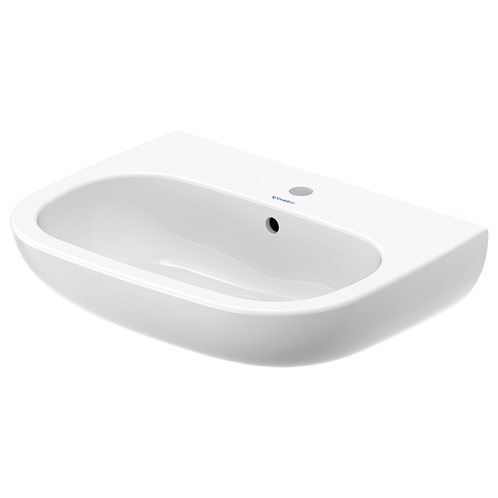 Duravit D-Code Раковина с перел., с 1 отв. под смес., 60х46см., цвет: белый