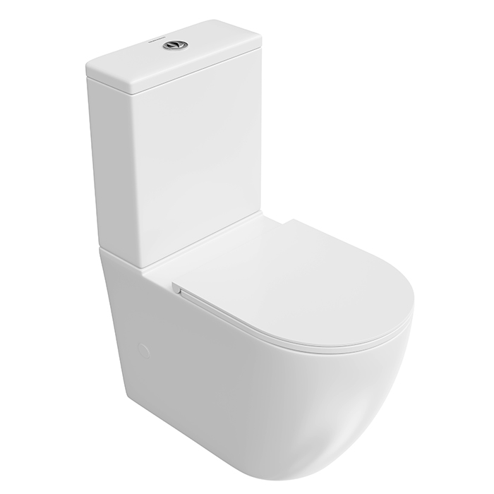 Kerama Marazzi Sfera Унитаз моноблок 66х36см., безободковый, цвет: белый глянцевый