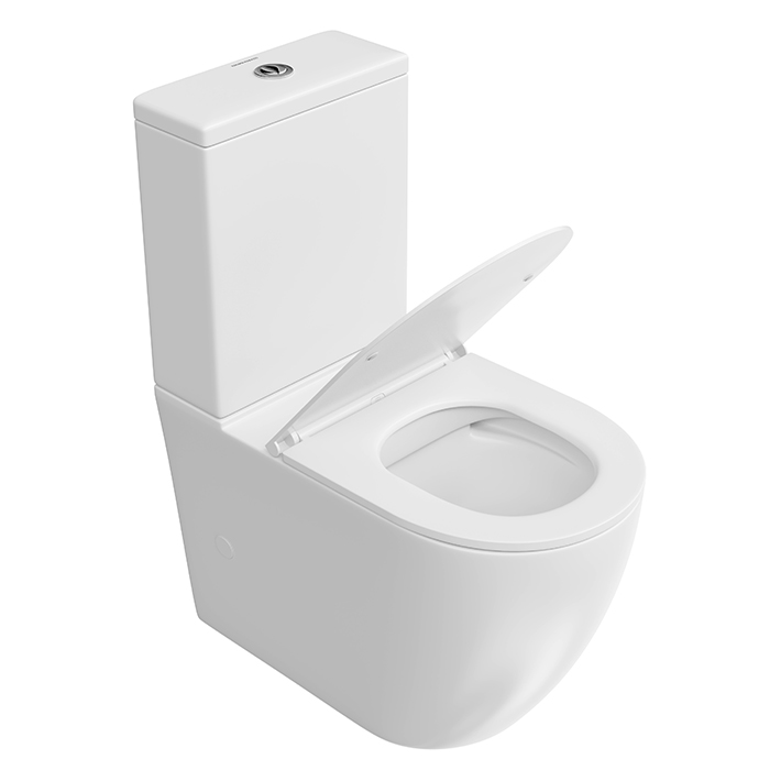Kerama Marazzi Sfera Унитаз моноблок 66х36см., безободковый, цвет: белый глянцевый