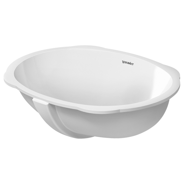 Раковина Duravit Santosa 51x37.5см, без отв., встраиваемая снизу, с переливом, цвет: белый