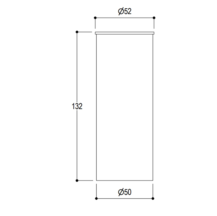 Ritmonio Elementa Fittings Стакан настольный, цвет: Brushed