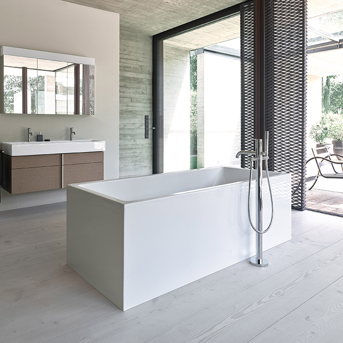 Duravit Vero Air Ванна 180x80см,  встраиваемая, с 2 наклонами для спины, цвет: белый