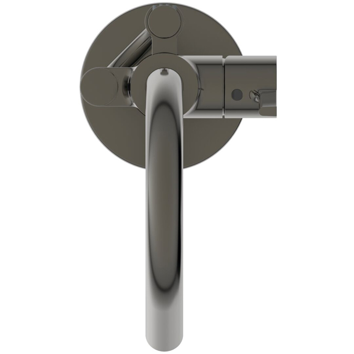 Ideal Standard Joy Смеситель для ванны, напольный, с ручным душем Stick, шланг для душа Idealflex 125см, для монтажа с A6133NU, цвет: PVD Magnetic Grey