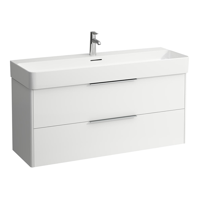 Laufen Base База с раковиной 118x39x53см, 2 ящика, включает в комплект органайзер для ящика, подвесная, цвет: белый матовый