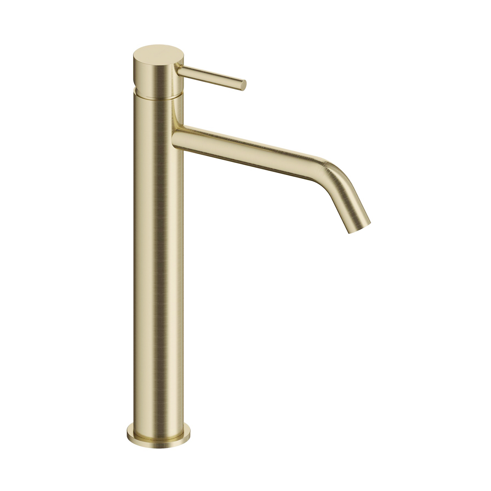 Смеситель для раковины AQUAme Siena, 210 мм, гладкий, подводка ½", Brushed золото — AQM6214BG