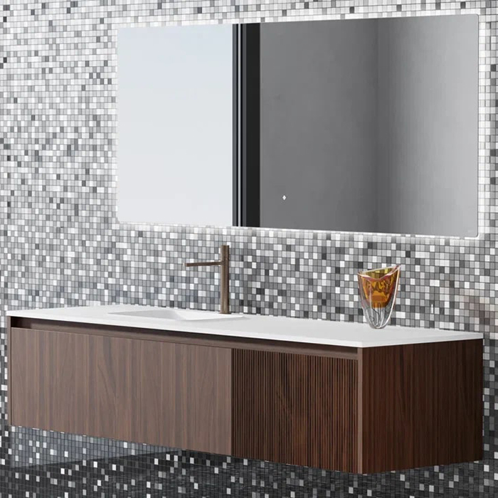 Salini Зеркало для ванны OMBRA 160х70х2.5см, с LED подсветкой, влагостойкое AGC Сrystalvision, сенс. выкл., крепления, обогрев, антизапот.
