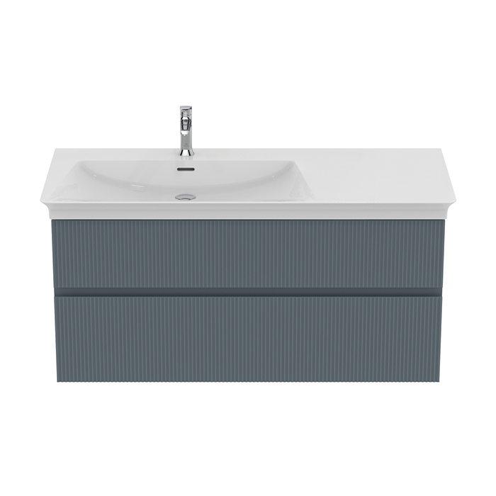 Ideal Standard Finesse Тумба с раковиной 120x50см, подвесная, SX, 2 ящика, 1 отв., цвет: пепельно-голубой матовый