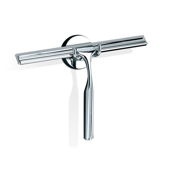 Decor Walther Qquick Щетка для чистки стекла 165х250х30 мм, с настенным держателем и запасной резинкой, цвет хром