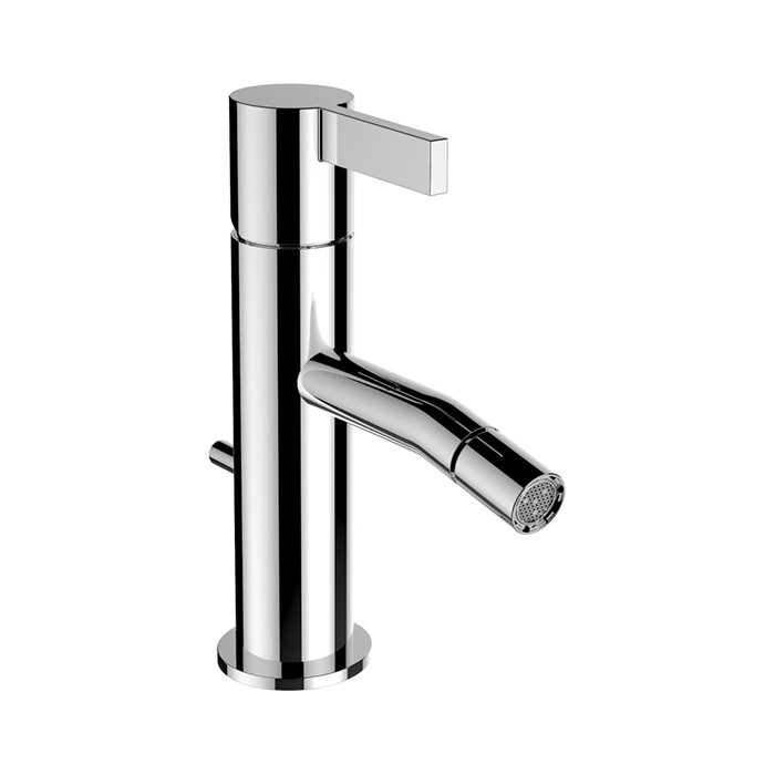 Смеситель для биде Laufen Kartell, на 1 отв, с донным клапаном, излив 110 мм, цвет: хром