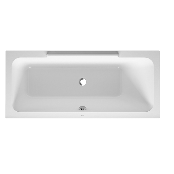 Duravit DuraStyle Ванна 170х70x48см, прямоугольная, встраиваемая или версия с панелями и ножками, с наклоном для спины справа, цвет: белый