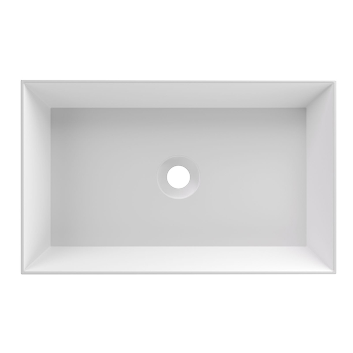 Alice Spy Rectangular Раковина 60x38х12см, накладная, без отв., цвет: белый матовый