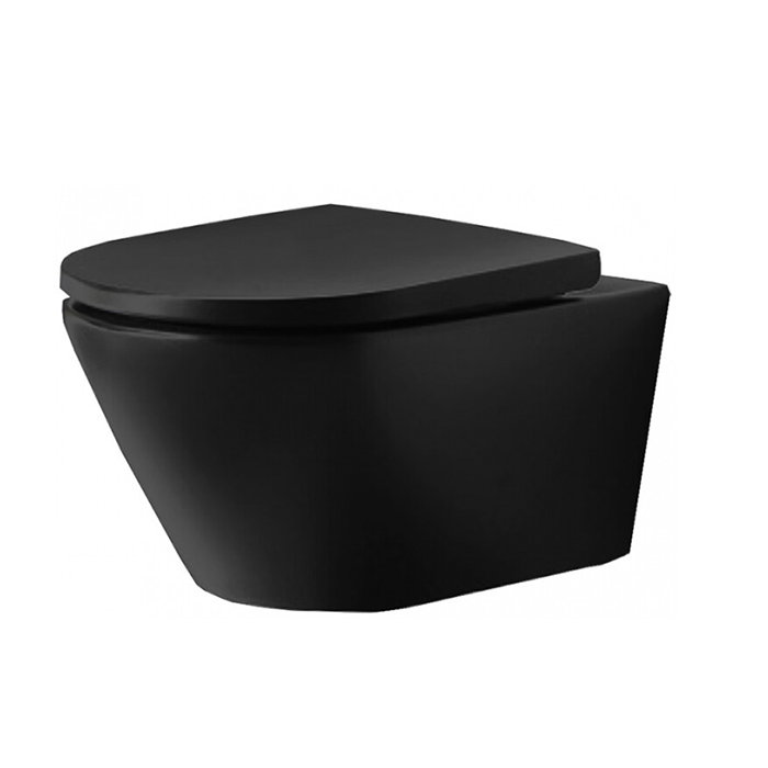 Duravit D-Neo Унитаз 37х36х54см, подвесной, безободковый, цвет: чёрный матовый