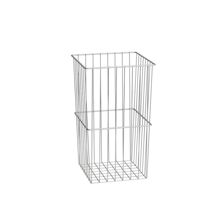 Бельевая корзина Laufen Base для высоких шкафов, 27x27x45см, цвет: хром