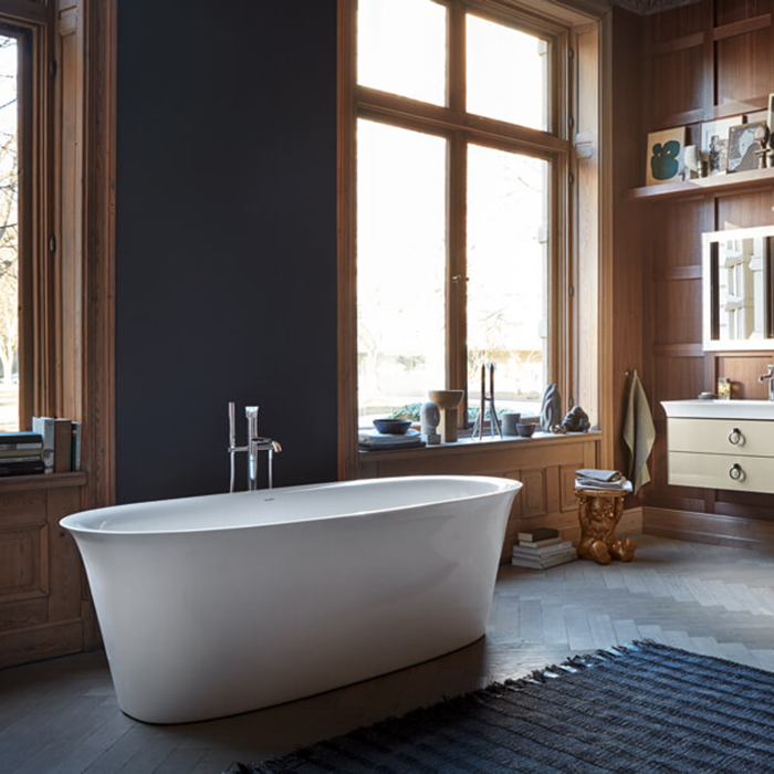 Duravit White Tulip Ванна отдельностоящая, 160х80хh63см, со спец сливом и переливом, цвет: белый