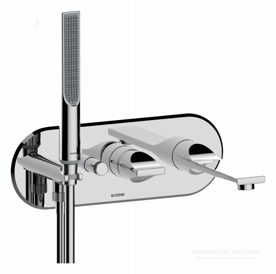 Скрытая часть для встраиваемого смесителя для ванны Bossini Apice Z00555/Z00557, на 2 выхода