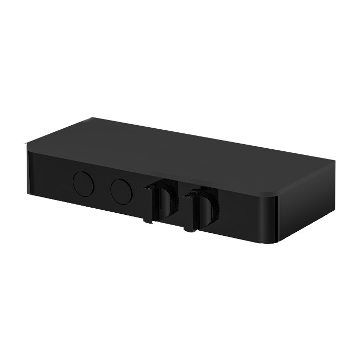 Смеситель для душа Fima Carlo Frattini Switch, цвет: стекло чёрное/чёрный матовый — F5940NS