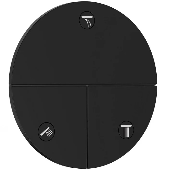 Термостат или вентиль Hansgrohe ShowerSelect Comfort S для 3х потребителей (внешняя монтажная часть) — 15558670