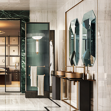 Gessi Venti20 Полотенцедержатель 600 мм, цвет Brass PVD