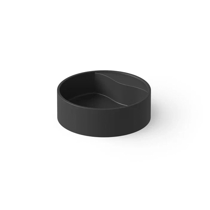 Dea Design Washbasins Раковина 45х45х14.5см, накладная, без отв., Solid Surface, цвет: Black №16