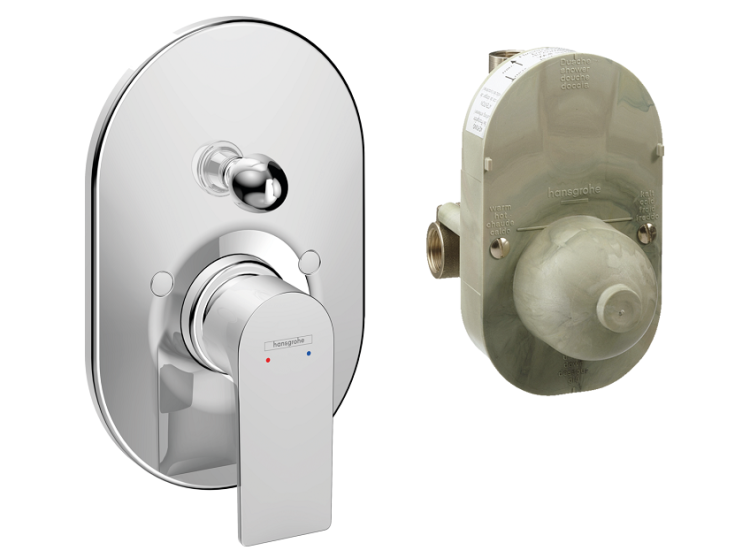 Смеситель для душа Hansgrohe Rebris E, цвет: хром — 72458000