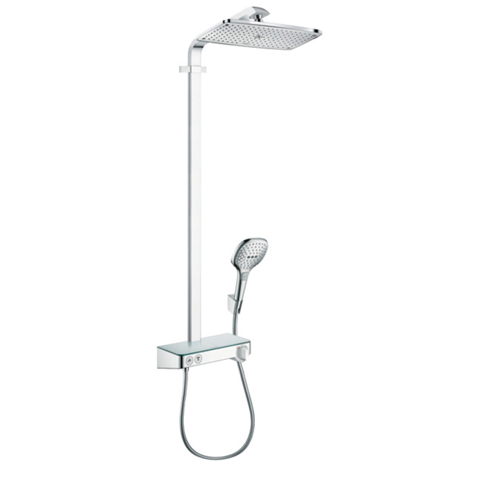 Душевая система Hansgrohe Raindance E 360 ST SHP, с верхним душем 36х19см, ручным дешем, и термостатическим смесителем, цвет: хром