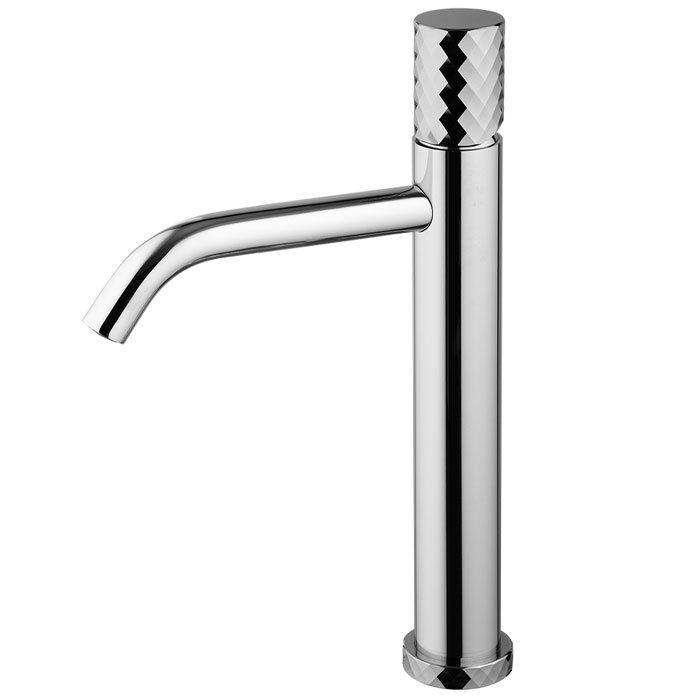 Смеситель для раковины Fima Carlo Frattini Spillo Tech, на 1 отв., высокий, XS, с донным клапаном, цвет: хром