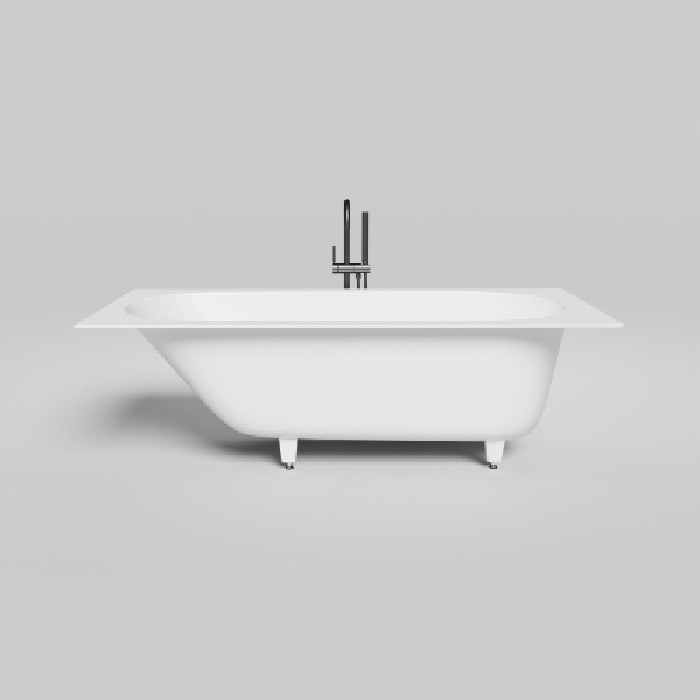 LOFO by Salini Ванна встраиваемая 180х80см, овальная чаша, материал: Solid Surface, цвет: белый матовый