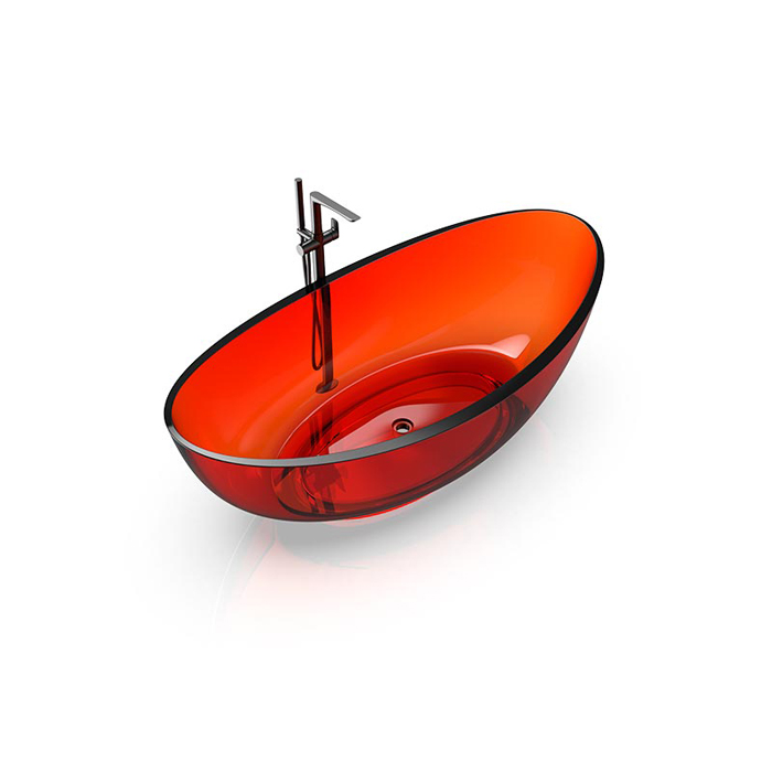 Knief Oval Shape Ванна отдельностоящая 180х93x56см, из полимерного материала, цвет: Jaspis # 070