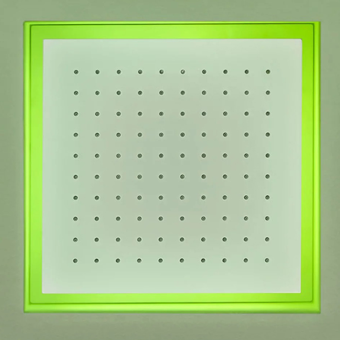 Душевая система Antonio Lupi Meteo 35 x 35 x 11 см, цвет: белый, с подсветкой