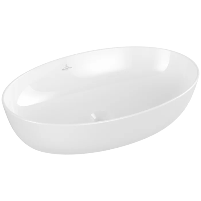Villeroy&Boch Artis Раковина 61х42х12.5см, накладная, без отв., без перелива, TitanCeram, цвет: альпийский белый