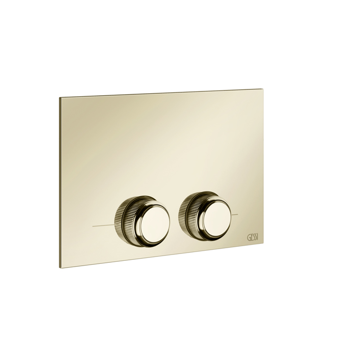 Gessi Venti20 Клавиша смыва для унитаза двойная, для инсталляций TECE, цвет: Brass PVD