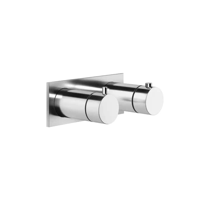 Встраиваемый термостат для душа Gessi Ingranaggio, с 1 выходом, внешняя часть, цвет: хром