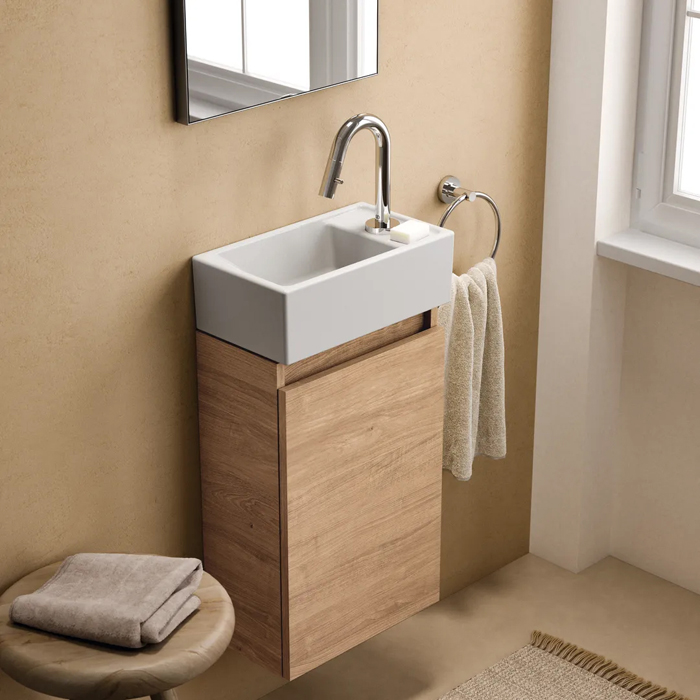 Ideal Standard i.life S Раковина 37х21xh12см., подвесная, с 1 отв., Dx, без перелива, цвет: белый глянец