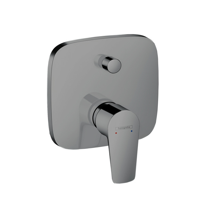 Встраиваемый смеситель для ванны Hansgrohe Talis E, внешняя часть, цвет: шлифованный черный хром