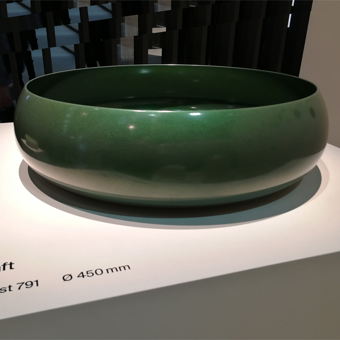 Раковина-чаша Bette Craft 45х45х12 cм, без отв., на столешницу, без перелива, сталь, цвет: forest