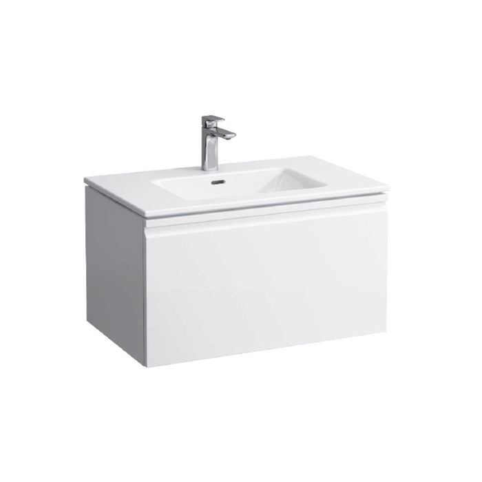Тумба с раковиной Laufen Pro S 80х50х46см, подвесная, цвет: белый матовый
