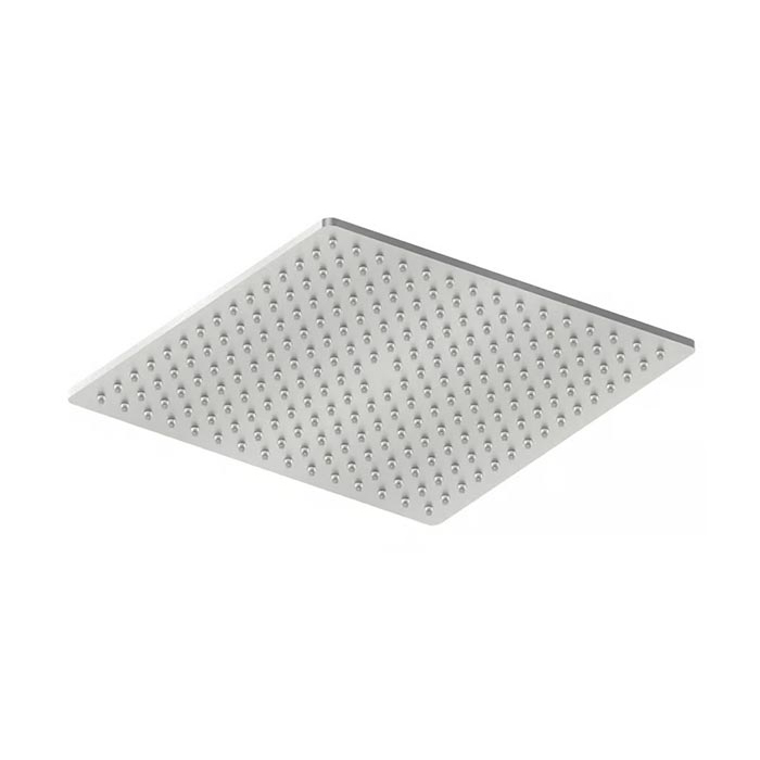 QuadroDesign Верхний душ 30х30см, настенный/потолочный, 1 режим, цвет: Brushed Stainless Steel