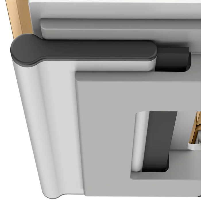 Keuco Edition 11 Полочка для душа со стеклоочистителем, подвесная, цвет: brushed brass/aluminium