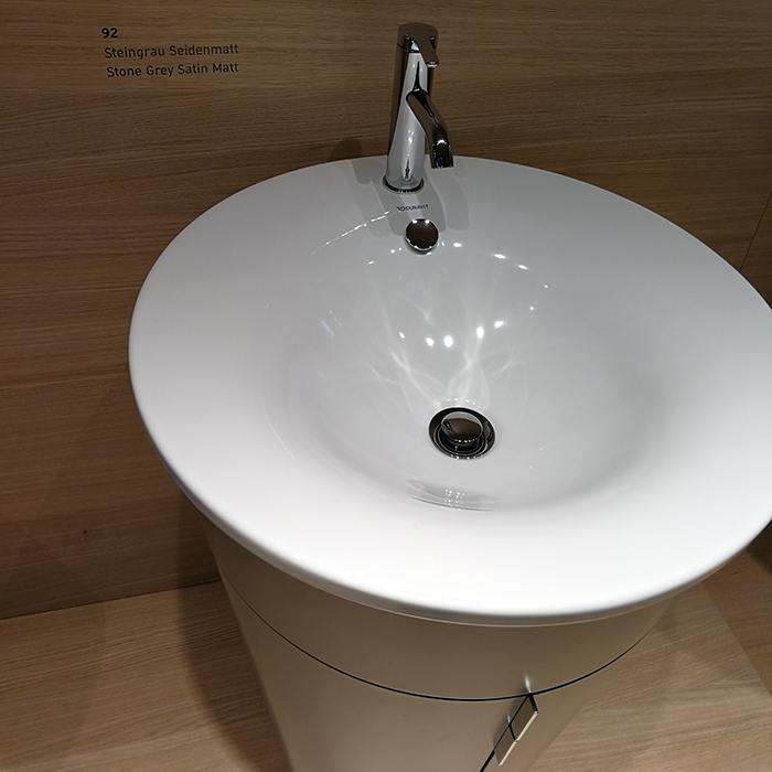 Duravit Starck 1 Тумба напольная 60x56xh82.5см, с раковиной, цвет: stone grey satin matt